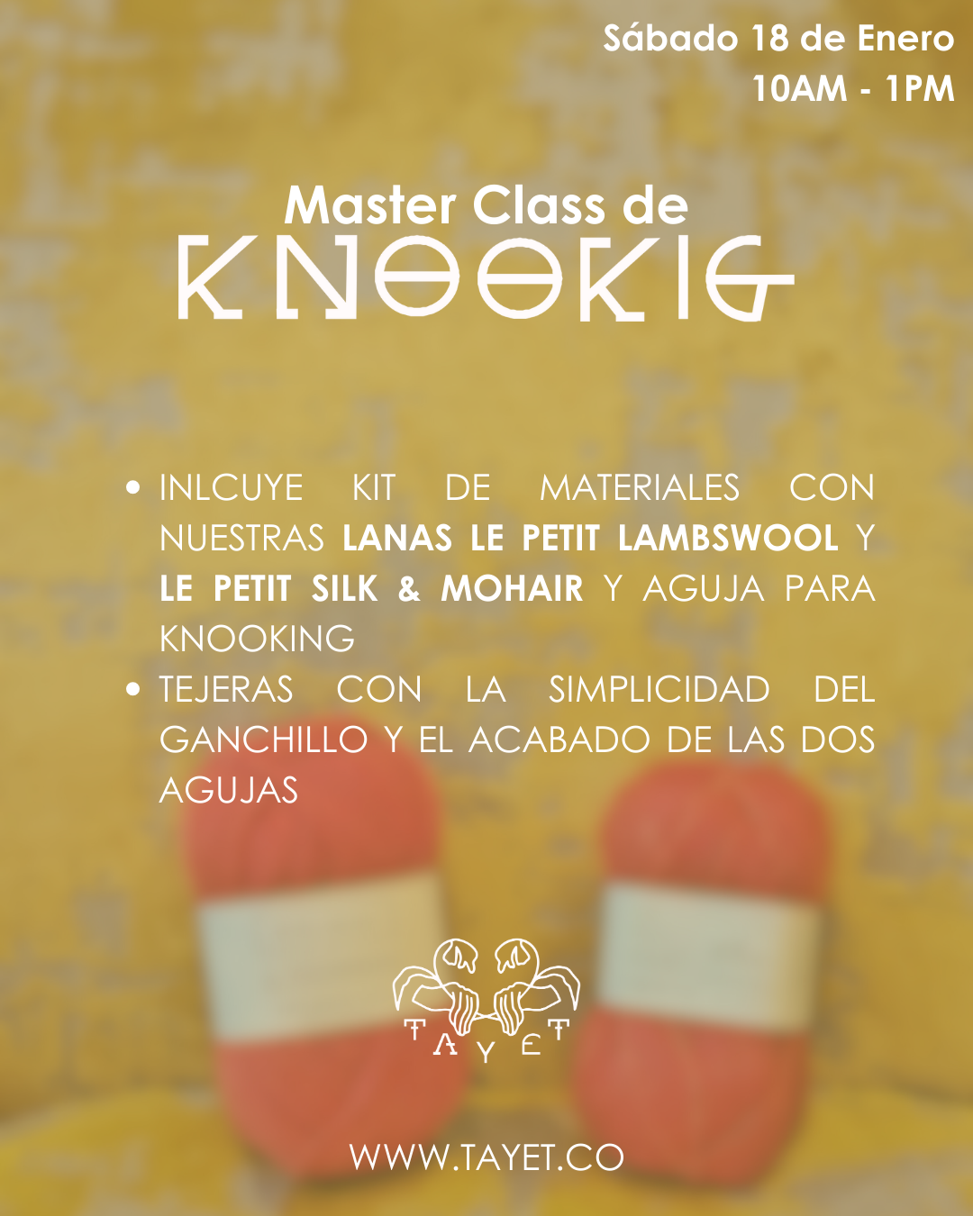 MASTER CLASS TEJIDO KNOOKING