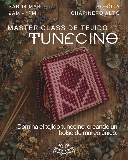 Master Class de Tejido Tunecino · Bolso de Mano