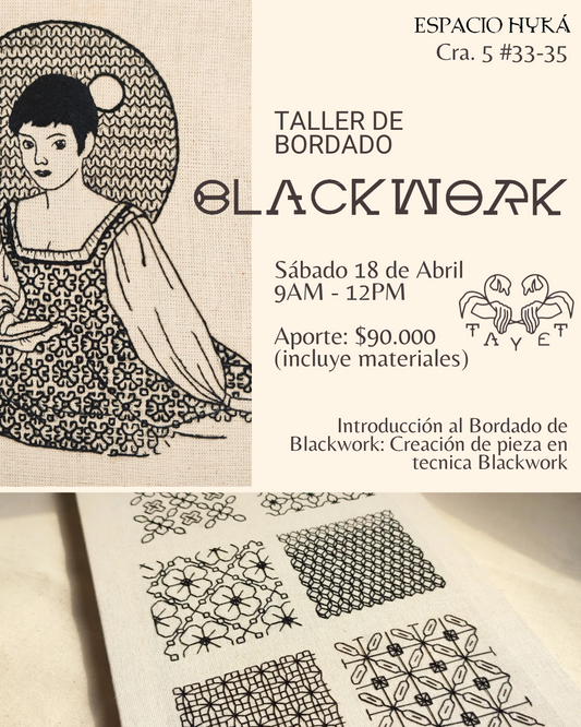 TALLER DE BORDADO BLACKWORK